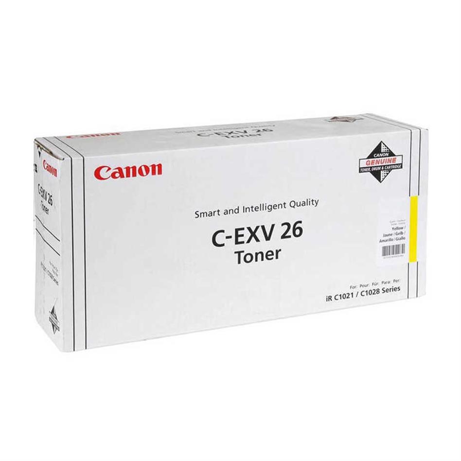 Canon%20C-EXV-26%20Orijinal%20Sarı%20Toner%20ImageRUNNER%20C1021i%20C1022i%20C1028i%201657B006