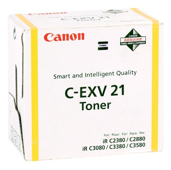 Canon EXV-21 Orjinal Sarı Toner IR-C 2380 3380 2550 2580 2880 3080 3380 3480