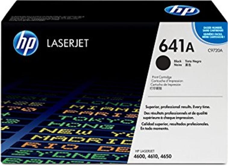 HP C9720A  641A  Orjinal Siyah Toner Color LaserJet 4600 4650