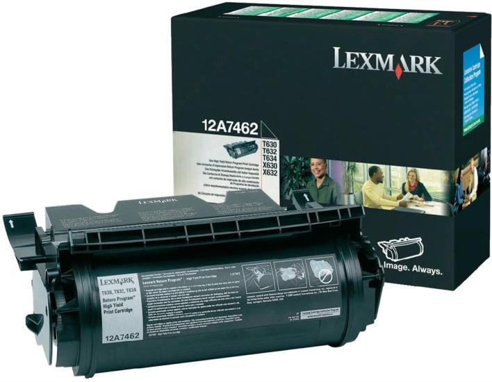 Lexmark T630 Orjinal Toner T632 T634 X632  12A7612  12A7462 (21k)