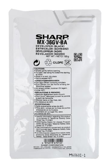 Sharp MX 36GVBA Orjinal Siyah Developer MX 2010  MX 2310