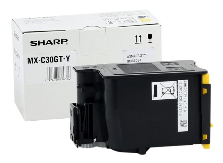 Sharp MX-C30GT-Y Orijinal Sarı Toner MX-C250 C300 C301 Series
