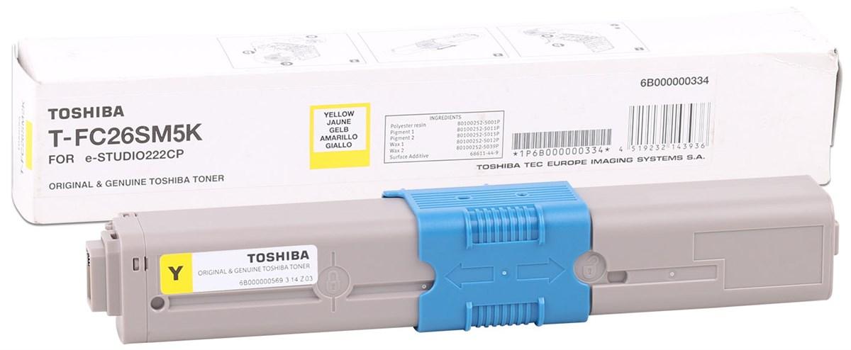Toshiba T-FC26E-Y Orjinal Sarı Toner EStudio 262 222 223 (5k)
